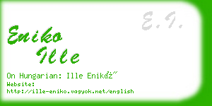 eniko ille business card